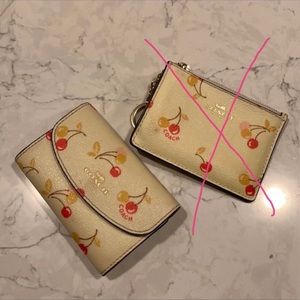 Coach Cherry Print Key Case
